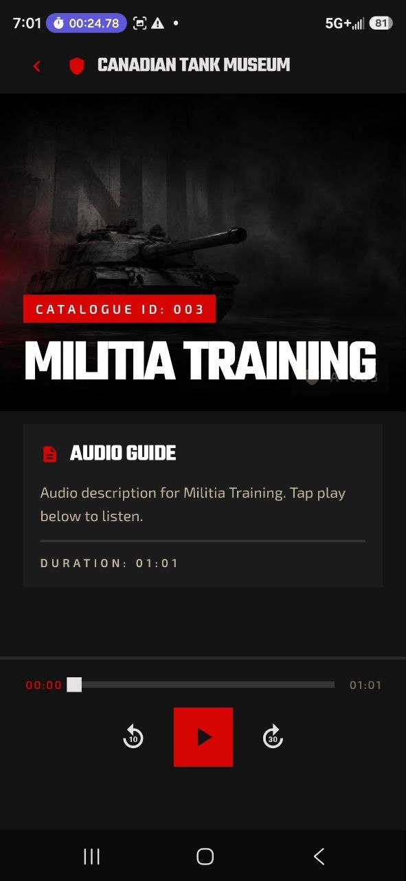 Canadian Tank Museum app