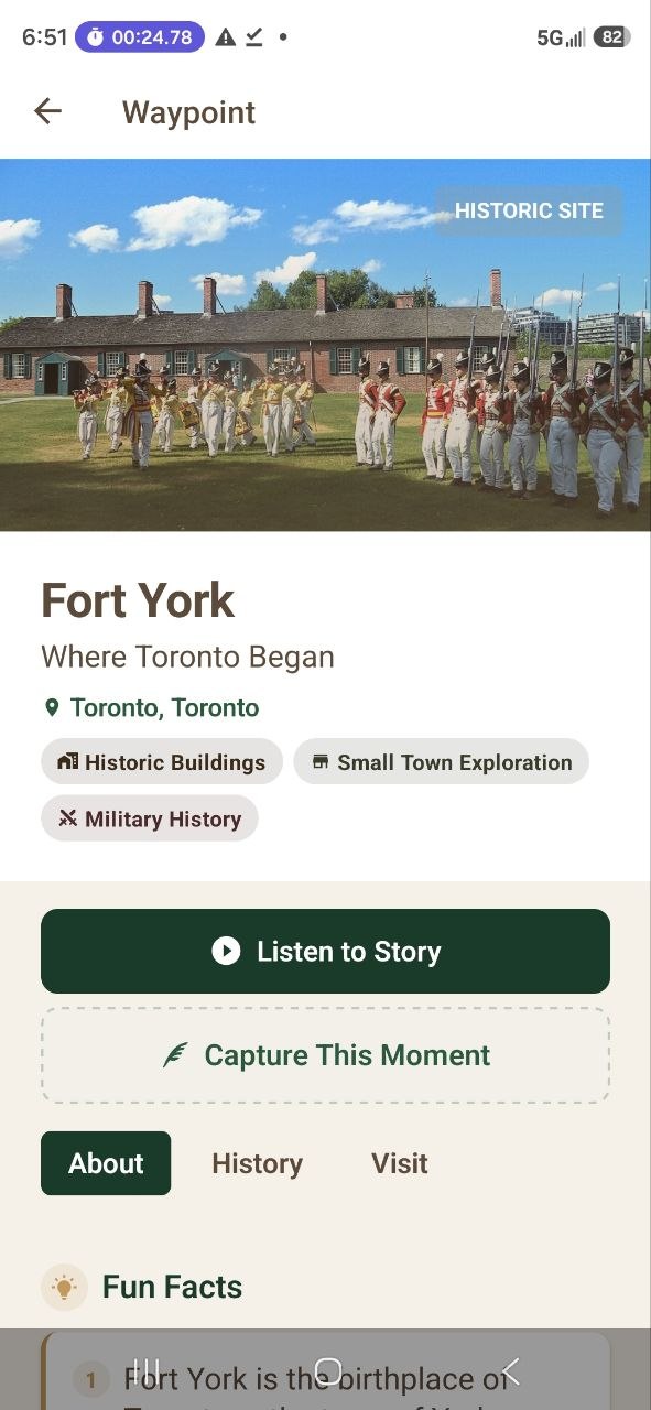 Heritage Explorer — Fort York location page